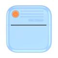 Mini stampante termica Bluetooth A35 con carta - Blu