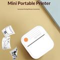 Mini stampante termica Bluetooth A35 con carta - Bianca