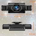 Videocamera da cruscotto A36 a 4 canali - 1080p, Wi-Fi, schermo IPS da 3", registrazione notturna - Nero