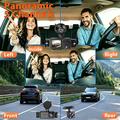 Dash cam A52 a 5 canali, 2K, con connessione Wi-Fi, monitoraggio durante la sosta e visione notturna - Nera