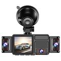 Dash cam A52 a 5 canali, 2K, con connessione Wi-Fi, monitoraggio durante la sosta e visione notturna - Nera
