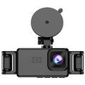 Dash cam A52 a 5 canali, 2K, con connessione Wi-Fi, monitoraggio durante la sosta e visione notturna - Nera