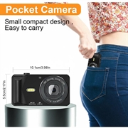A59 Fotocamera digitale compatta con schermo IPS da 2.8″ - 64MP - Nero