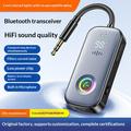 Adattatore Bluetooth A6 Pro per auto e casa con illuminazione RGB - Nero
