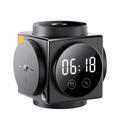 Caricabatterie wireless magnetico 3 in 1 A8 con sveglia e luce notturna - Nero