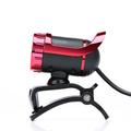 Webcam A859 con cavo USB e microfono integrato - 640x480 - Nero / Rosso