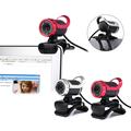 Webcam A859 con cavo USB e microfono integrato - 640x480 - Nero / Rosso