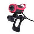 Webcam A859 con cavo USB e microfono integrato - 640x480 - Nero / Rosso