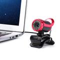 Webcam A859 con cavo USB e microfono integrato - 640x480 - Nero / Rosso