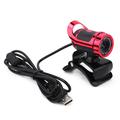 Webcam A859 con cavo USB e microfono integrato - 640x480 - Nero / Rosso