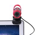 Webcam A859 con cavo USB e microfono integrato - 640x480 - Nero / Rosso