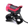 Webcam A859 con cavo USB e microfono integrato - 640x480 - Nero / Rosso