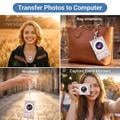 Mini videocamera HD A86 1080P da portachiavi con touch screen - Rosa