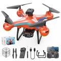 Drone con Doppia Fotocamera HD e Telecomando AE11 - Arancione