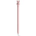 AHASTYLE PT129-1 per Apple Pencil 1a Generazione Penna Stilo Cover Silikone - Coniglio Rosa