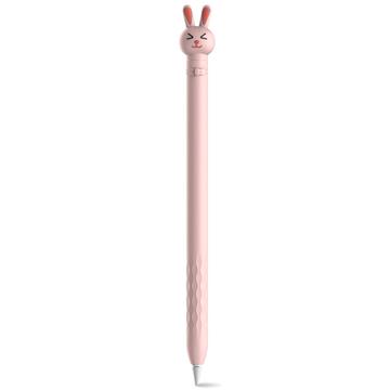 AHASTYLE PT129-1 per Apple Pencil 1a Generazione Penna Stilo Cover Silikone - Coniglio Rosa