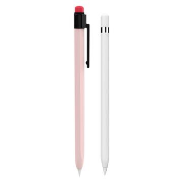 AHASTYLE PT80-1-K per Apple Pencil di seconda generazione Penna stilo Custodia in silicone protettiva antigoccia - Rosa