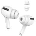 AHASTYLE PT99-2 1 coppia di auricolari Earbud per Apple AirPods Pro 2 / AirPods Pro Bluetooth Earphone Silicone Caps Cover, Taglia S - Bianco