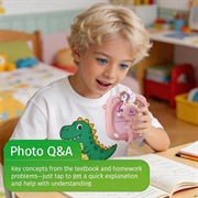 AI-D2 Telecamera intelligente per bambini AI Smart Voice da 2.4" con stampante termica - Rosa