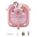 AI-D2 Telecamera intelligente per bambini AI Smart Voice da 2.4" con stampante termica - Rosa
