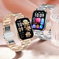 AK108 Smartwatch da donna da 1.82" con cinturino in strass - Argento