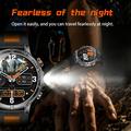 Orologio smart AK122 da 1.7" - Chiamate Bluetooth, frequenza cardiaca, SpO2, IP68 - Mimetico verde