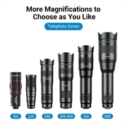 APEXEL HD Metal 20-40x Zoom Telescope Telephoto Lens Monocular Phone Camera Lens per iPhone Samsung Huawei