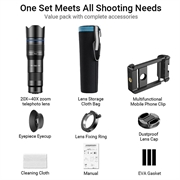APEXEL HD Metal 20-40x Zoom Telescope Telephoto Lens Monocular Phone Camera Lens per iPhone Samsung Huawei