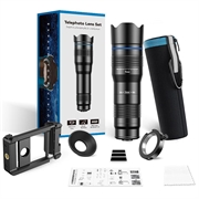 APEXEL HD Metal 20-40x Zoom Telescope Telephoto Lens Monocular Phone Camera Lens per iPhone Samsung Huawei