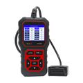 Scanner OBD2 AT500 - Strumento diagnostico per auto con schermo TFT da 2.4" - Nero / Rosso