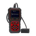 Scanner OBD2 AT500 - Strumento diagnostico per auto con schermo TFT da 2.4" - Nero / Rosso