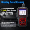 Scanner OBD2 AT500 - Strumento diagnostico per auto con schermo TFT da 2.4" - Nero / Rosso