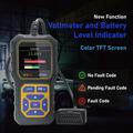 Scanner OBD2 AT500 - Strumento diagnostico per auto con schermo TFT da 2.4" - Nero / Giallo