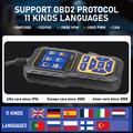 Scanner OBD2 AT500 - Strumento diagnostico per auto con schermo TFT da 2.4" - Nero / Giallo