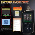 Scanner diagnostico per auto AT700 OBD2 con schermo TFT da 2.4" - Nero