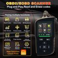 Scanner diagnostico per auto AT700 OBD2 con schermo TFT da 2.4" - Nero