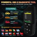 Scanner diagnostico per auto AT700 OBD2 con schermo TFT da 2.4" - Nero