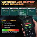 Scanner diagnostico per auto AT700 OBD2 con schermo TFT da 2.4" - Nero