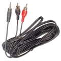 Adattatore AUX - Cavo RCA maschio / 3,5mm Jack 3m