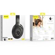 Cuffie wireless AWEI AT30 - Bluetooth 6.0, audio Hi-Fi, radio FM, AUX - Nero