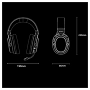 Cuffie wireless AWEI AT36 a 2.4GHz - ANC/ENC, Bluetooth 5.4 - Nero