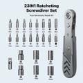 Set di cacciaviti a cricchetto ad angolo retto AXTH 23 in 1