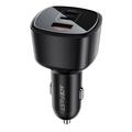 Caricabatterie da auto Acefast B18 200W - 2x USB-C, USB-A - Nero