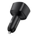 Caricabatterie da auto Acefast B18 200W - 2x USB-C, USB-A - Nero