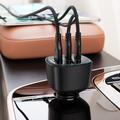 Caricabatterie da auto Acefast B18 200W - 2x USB-C, USB-A - Nero