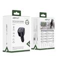 Caricabatterie da auto Acefast B18 200W - 2x USB-C, USB-A - Nero