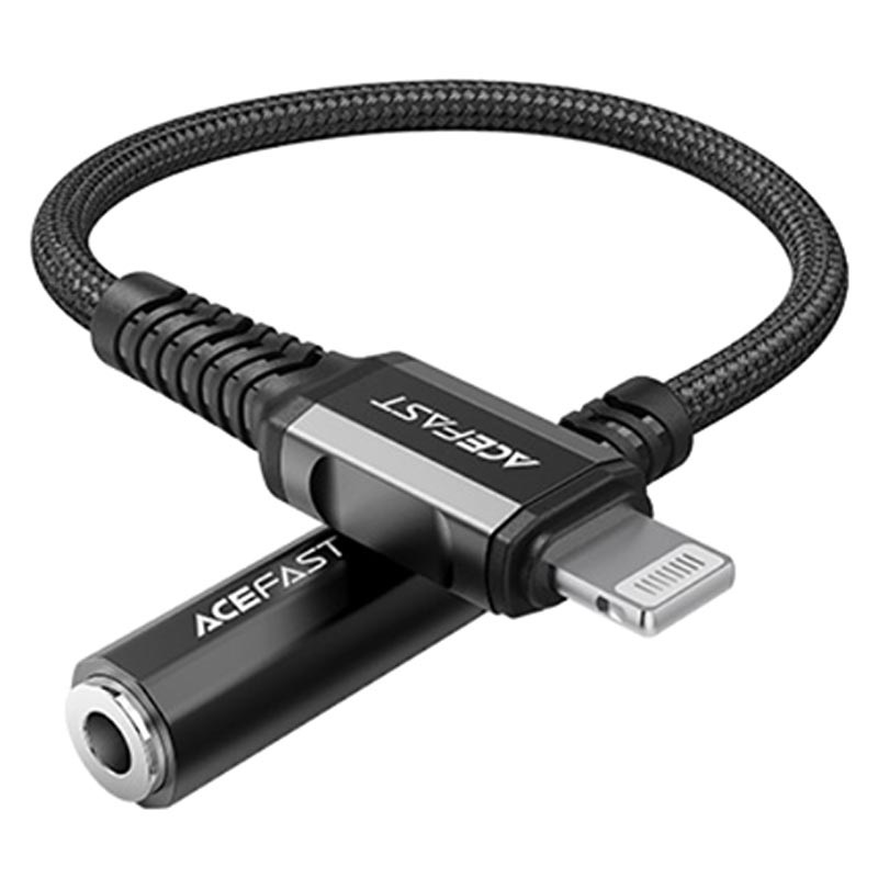 Adattatore Audio Acefast C1-05 Lightning / AUX da 3.5mm - Nero