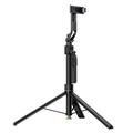 Acefast E41 Bastone telescopico per selfie con treppiede automatico e tracciamento facciale AI - Nero