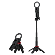 Acefast E72 Mini bastone per selfie multifunzionale - Supporto magnetico per telefono, treppiede, telecomando - nero