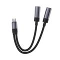 Adattatore e splitter audio USB-C Acefast J14 - Grigio